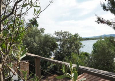 Le lodge - terrasse, transat vue