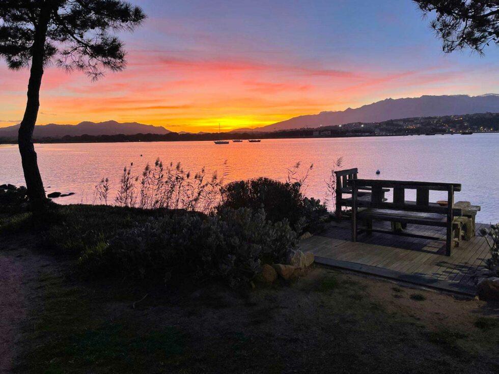 coucher soleil - baie Porto Vecchio