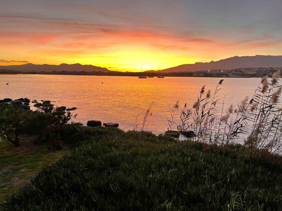 coucher soleil - baie Porto Vecchio