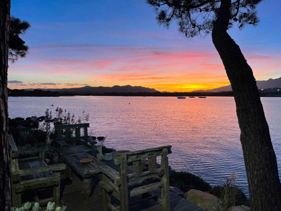 coucher soleil - baie Porto Vecchio